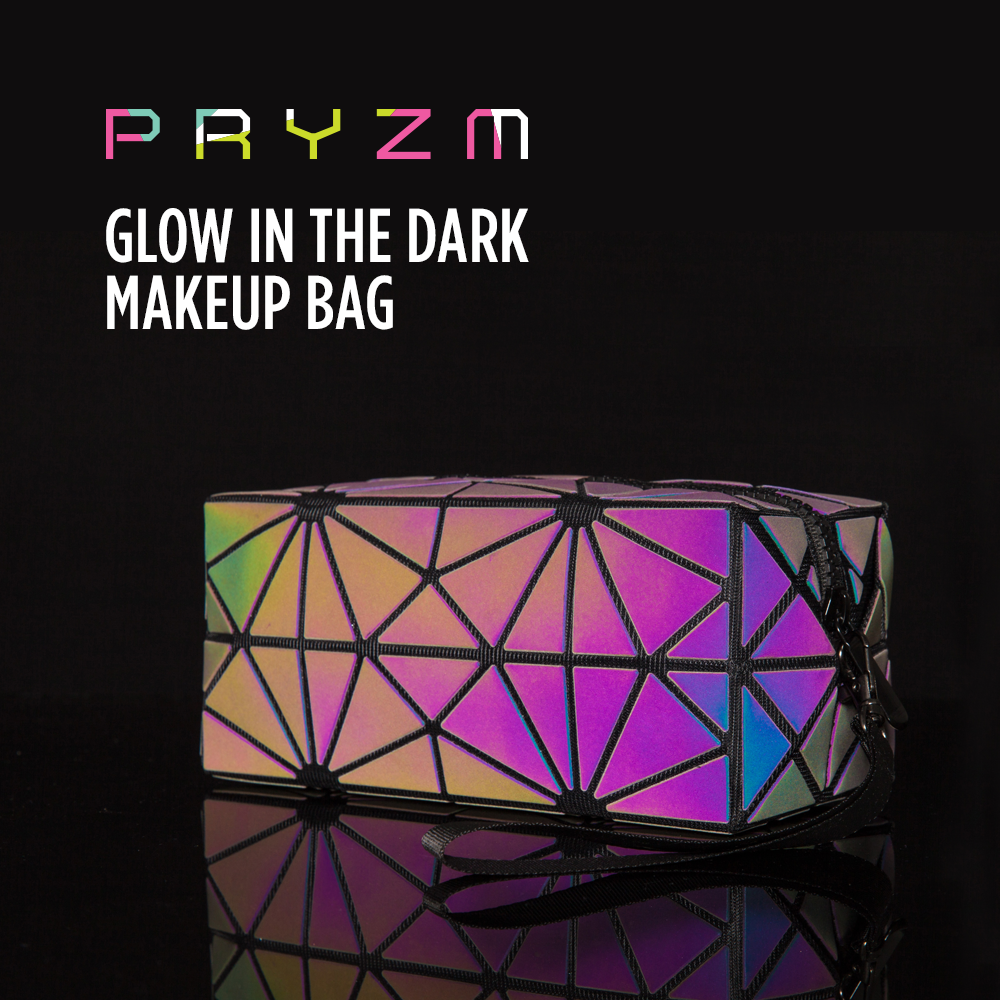 Pryzm 'Holographic & Reflective' Makeup Bag And Pencil Case - Medium Bag