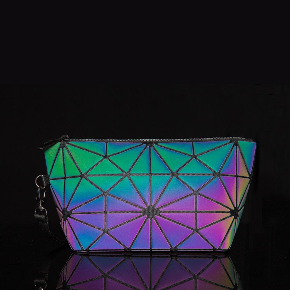 Pryzm 'Holographic & Reflective' Makeup Bag And Pencil Case - Large