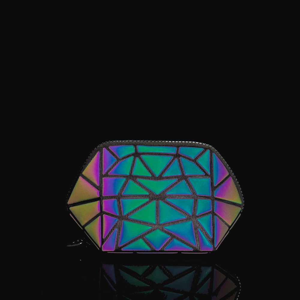 Pryzm 'Holographic & Reflective' Makeup Bag And Pencil Case - Small